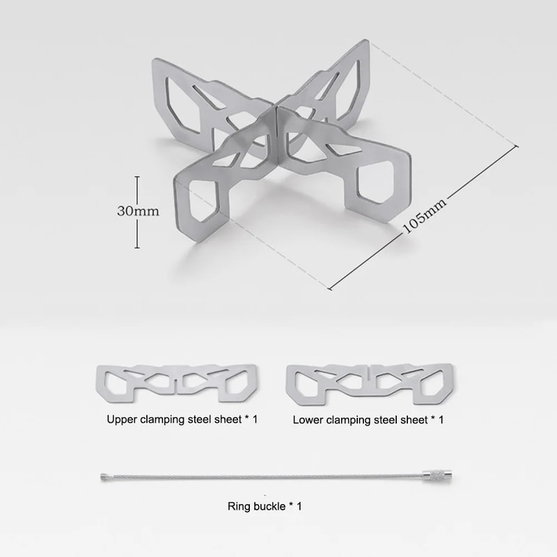 Lightweight Stainless Steel Camping Stove Stand For Outdoor Cooking 4