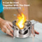 Portable Mini Backpacking Camp Stove With Folding Fire Cover High Combustion Efficiency 2