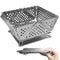 Portable Folding BBQ Stove Stainless Steel Fire Pit For Camping Picnics 0