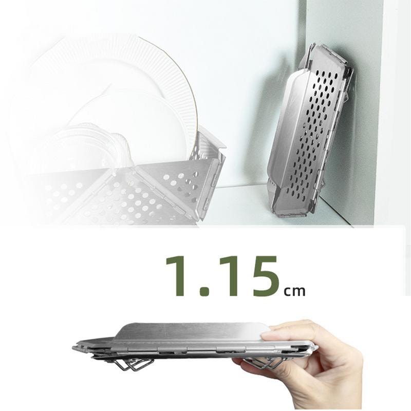 Portable Folding BBQ Stove Stainless Steel Fire Pit For Camping Picnics 5