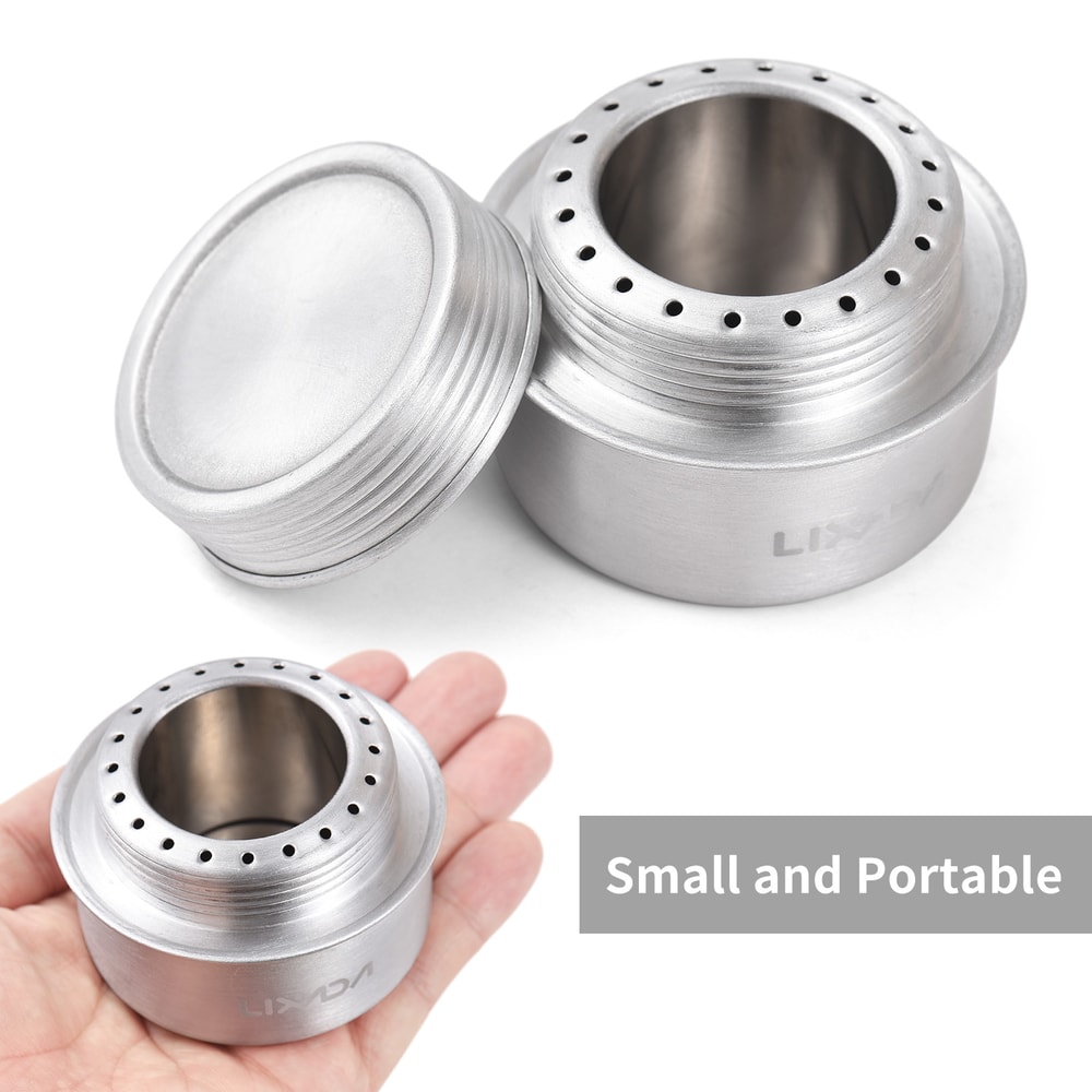 Compact Mini Backpacking Stove With Aluminum Alcohol Burner For Camping Hiking 3
