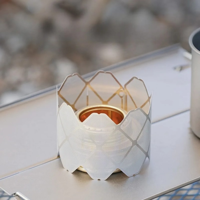 Ultra Light Windproof Camping Stove Shield Ring For Burners 5