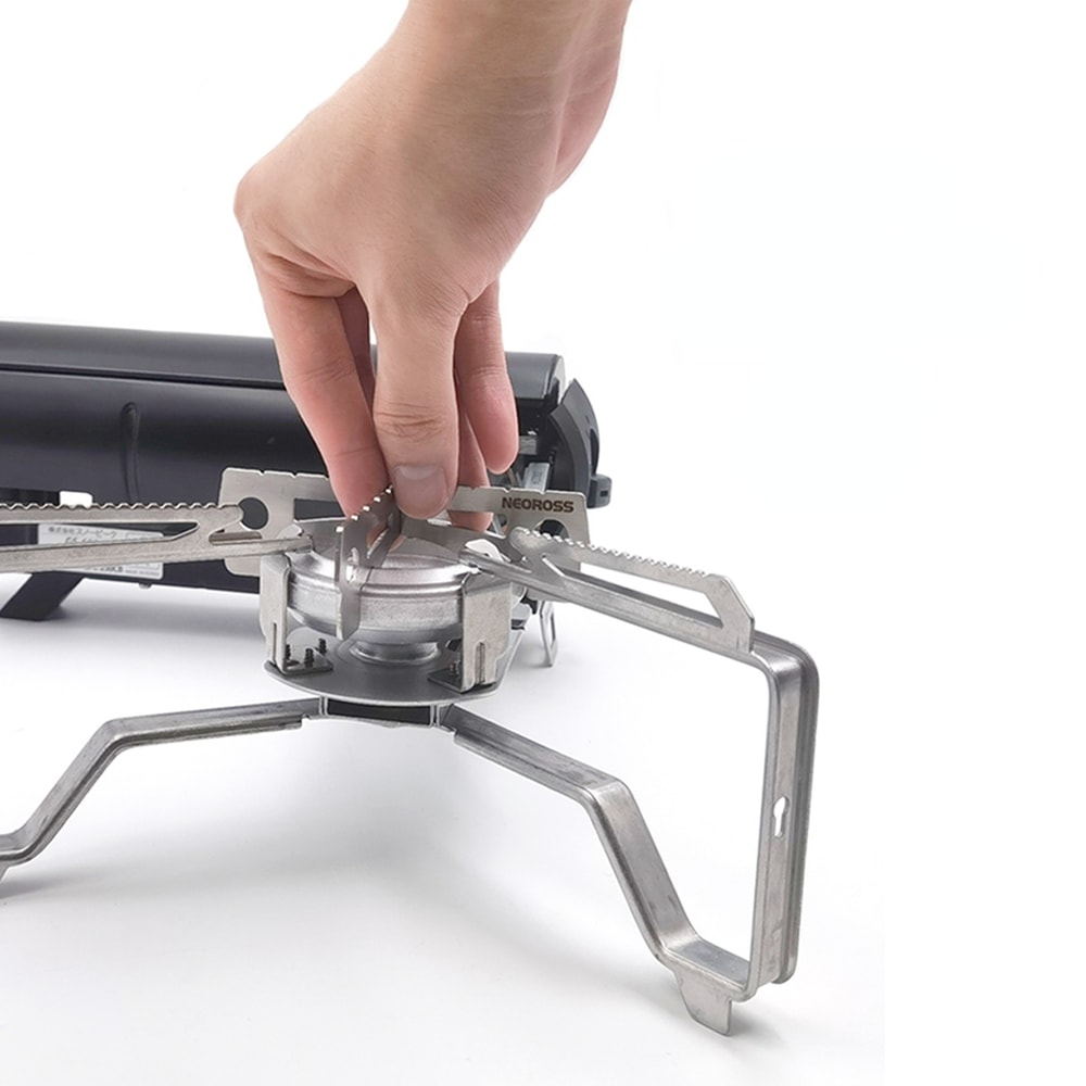 Stainless Steel Camping Stove Rack Portable Stove Stand With Storage Bag 3