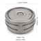 Titanium Camping Pot Foldable Lunch Box Ultralight Cookware For Hiking And Backpacking 2