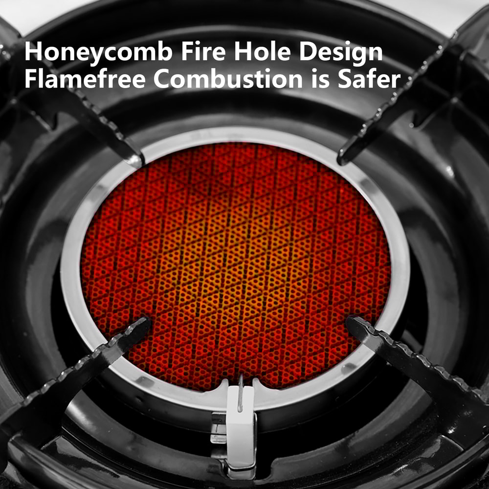 Portable Camping Infrared Burner Stove Windproof Cassette Gas Cooker 1