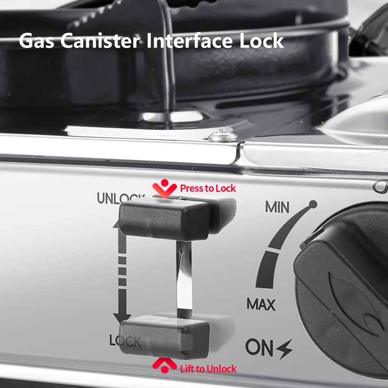 Portable Camping Infrared Burner Stove Windproof Cassette Gas Cooker 2