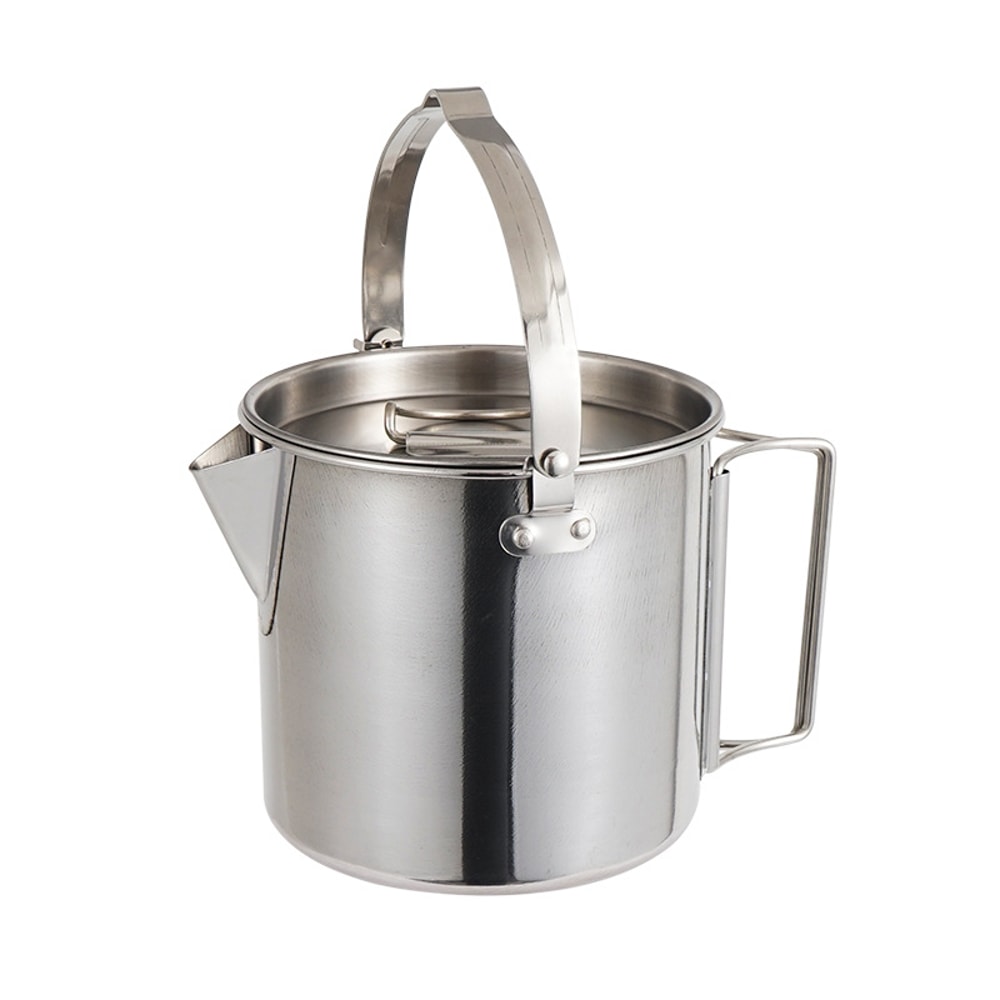 Camping Kettle Stainless Steel Outdoor Coffee Pot For Hiking Picnic Use 5