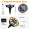 Solar Ground Lights Waterproof Outdoor Auto On Off LED Pathway Lights 4