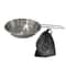 Compact Camping Fry Pan With Foldable Handle Portable Stainless Steel Outdoor Cookware 0