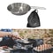Compact Camping Fry Pan With Foldable Handle Portable Stainless Steel Outdoor Cookware 1