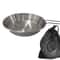 Compact Camping Fry Pan With Foldable Handle Portable Stainless Steel Outdoor Cookware 2