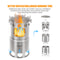 Camping Wood Burning Stove Stainless Steel Backpacking Stove For Outdoor Cooking 3