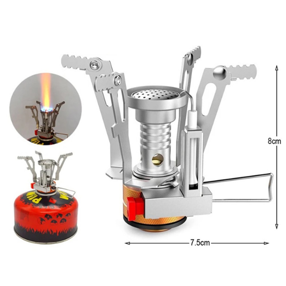Camping Stove Foldable Gas Burner With Piezo Ignition For Outdoor Cooking 3