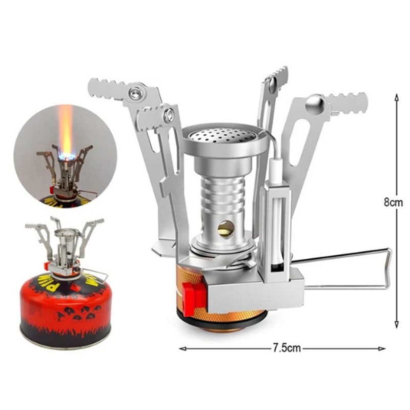 Camping Stove Foldable Gas Burner With Piezo Ignition For Outdoor Cooking 3