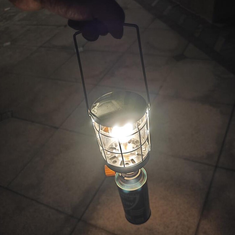 Mini Outdoor Gas Lantern With Piezo Ignition Portable Camping Light For Hiking Travel 5