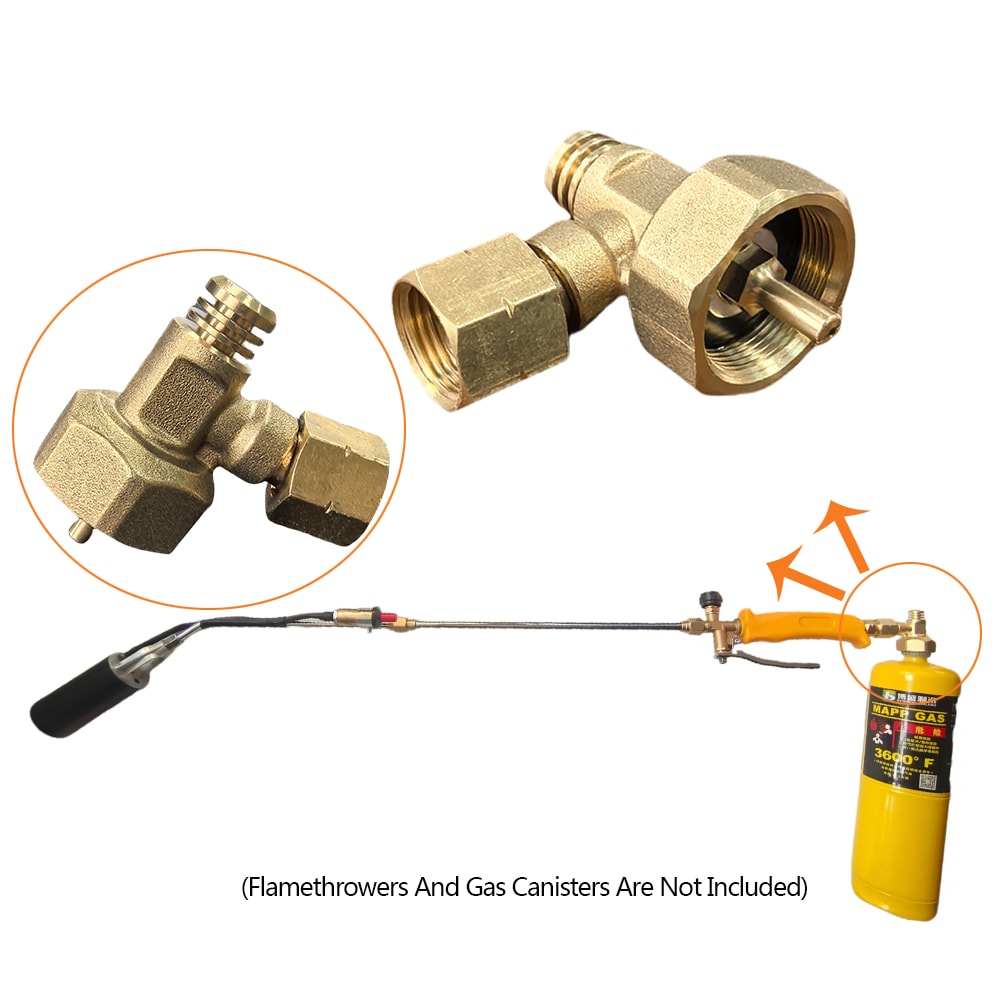 Propane Torch Adapter Elbow For Tanks Leakproof Converter For MAPP Gas Burners 2
