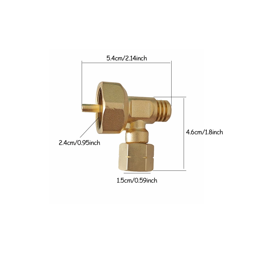 Propane Torch Adapter Elbow For Tanks Leakproof Converter For MAPP Gas Burners 4