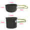 Camping Cookware Set Lightweight Outdoor Cooking Kit For Hiking Picnic Trekking 6