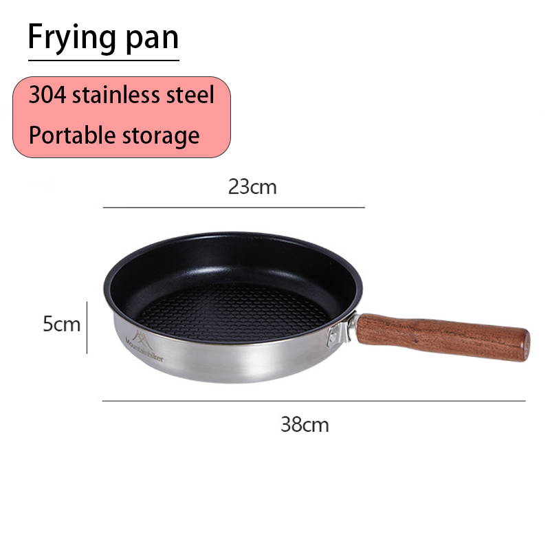 Mini Wok Frying Pan For Camping Non Stick Stainless Steel Skillet 5