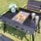 BBQ Grill Folding Camping Stove Stainless Steel Outdoor Barbecue Grill 6