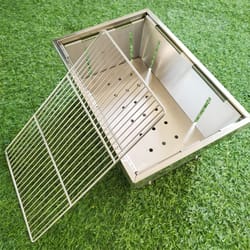 bbq grill folding camping stove stainless steel outdoor barbecue grill