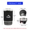 Portable Camping Coffee Maker Set With French Press Gas Stove 3