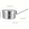 Portable Stainless Steel Camping Cooking Pot With Lid Folding Handle For Hiking And Outdoor Cooking 2