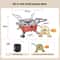 Camping Gas Stove Foldable Windproof Burner For Backpacking Outdoor Cooking 5