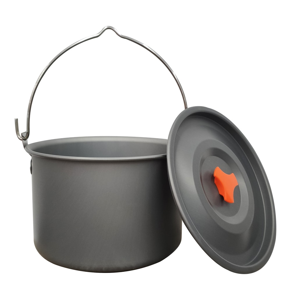 Portable Camping Hanging Pot Non Stick Campfire Cooking Pot For Outdoor Cooking And Hiking 0