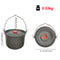 Portable Camping Hanging Pot Non Stick Campfire Cooking Pot For Outdoor Cooking And Hiking 3