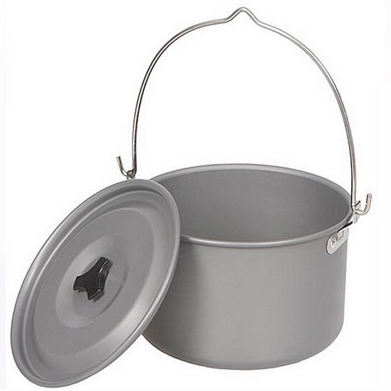 Portable Camping Hanging Pot Non Stick Campfire Cooking Pot For Outdoor Cooking And Hiking 5