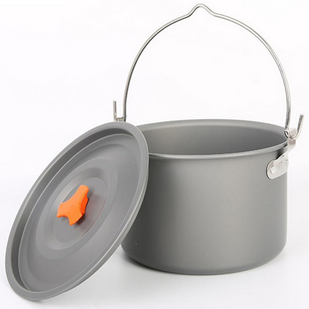 Portable Camping Hanging Pot Non Stick Campfire Cooking Pot For Outdoor Cooking And Hiking 7