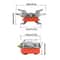 Foldable Camping Gas Stove Windproof Backpacking Burner 4