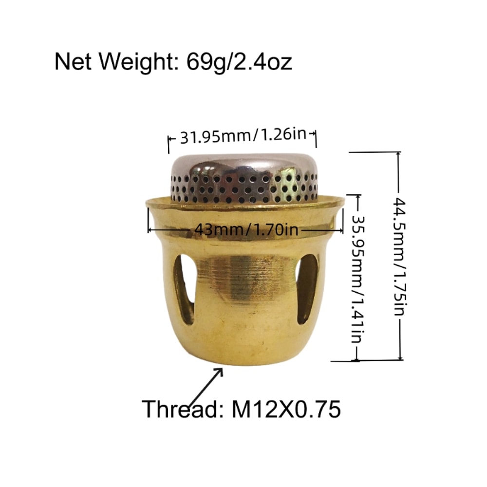 Silent Stove Burner Replacement Low Noise Gas Stove Spare Part 5