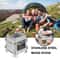 Portable Folding Camping Wood Stove Lightweight Steel Backpacking Stove For Outdoor Cooking 2