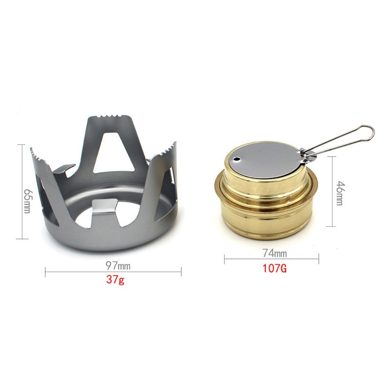 Ultralight Alcohol Camping Stove Portable Backpacking Cooking Burner 4