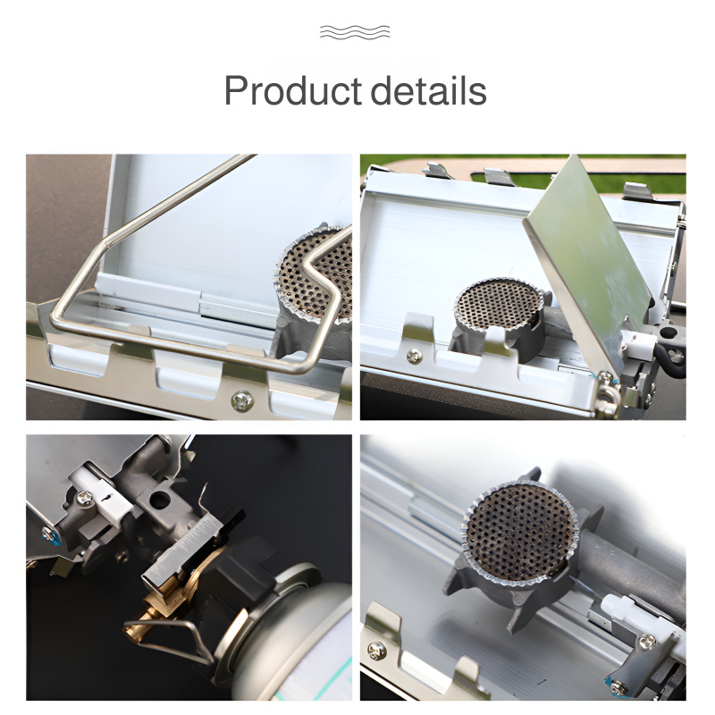 Camping Stove Foldable Gas Burner For Outdoor Cooking Hiking BBQ 5