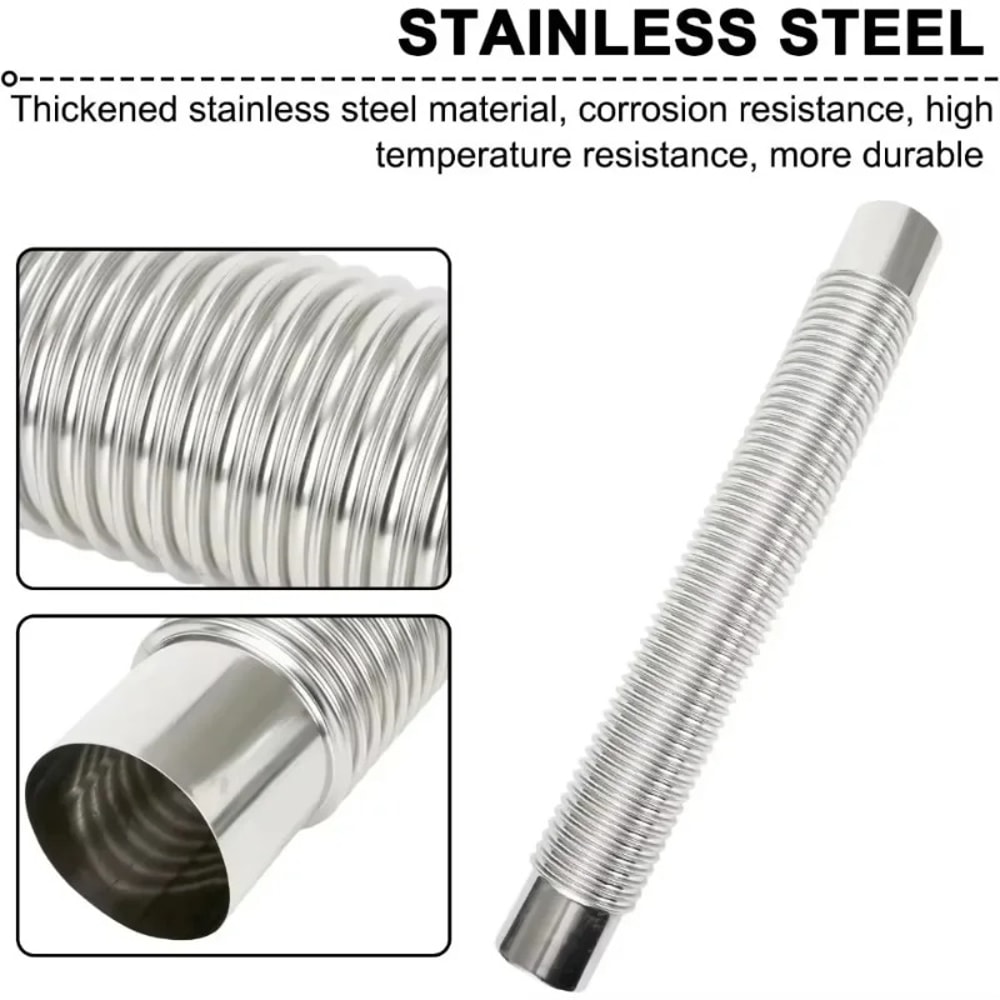 Camping Wood Stove Chimney Pipe Kit Portable Stove Pipe Exhaust Vent For Outdoor Heating 3