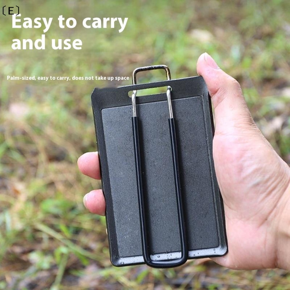 Portable Camping Frying Pan Foldable Mini Grill Pan Non Stick Camping Cookware 3