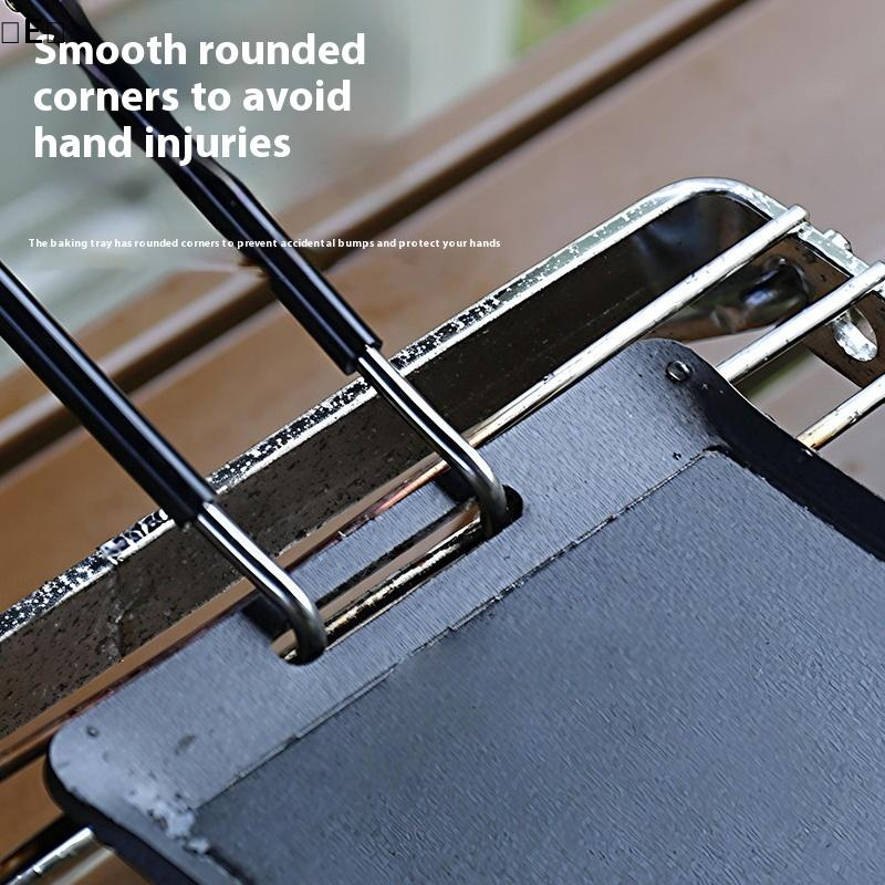 Portable Camping Frying Pan Foldable Mini Grill Pan Non Stick Camping Cookware 5