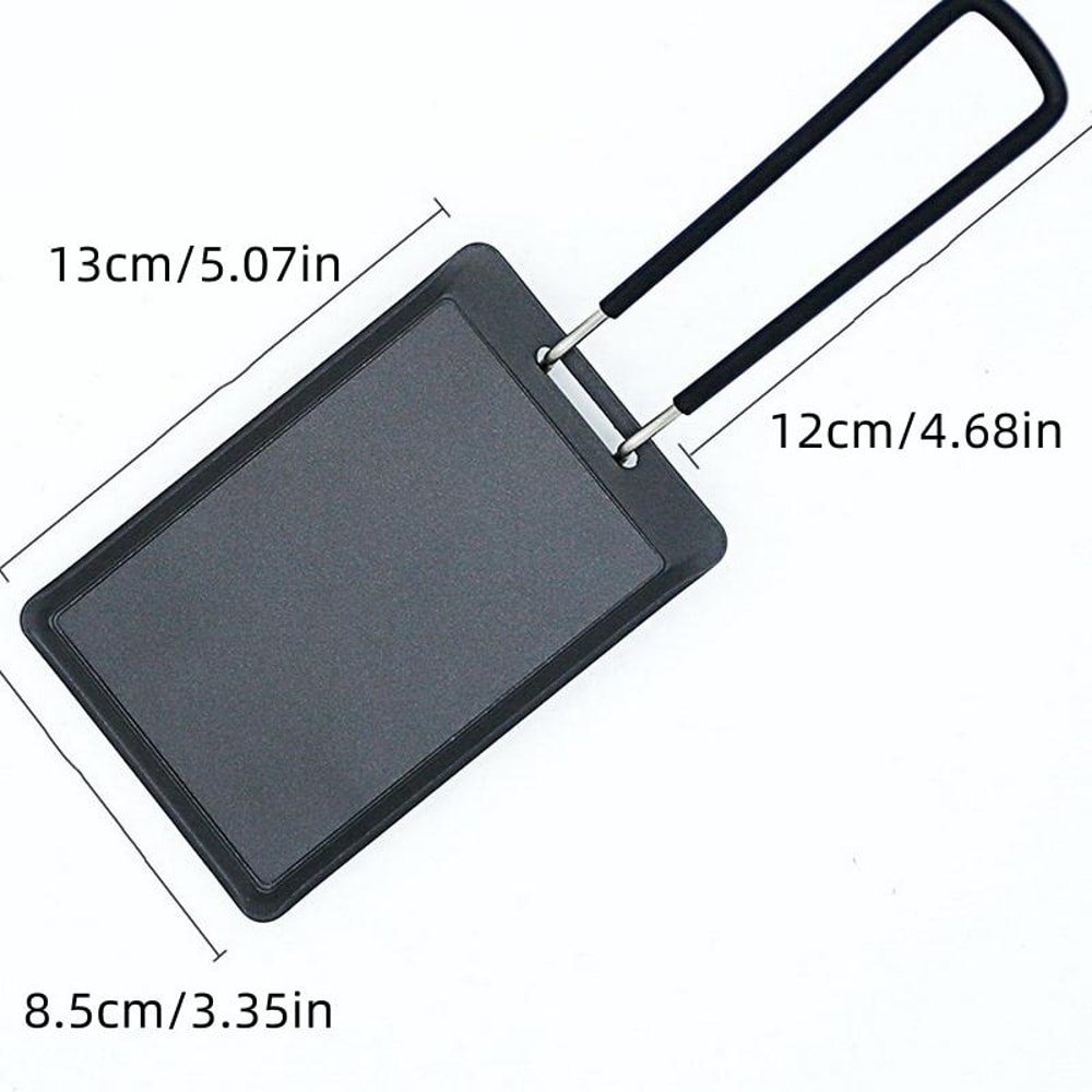 Portable Camping Frying Pan Foldable Mini Grill Pan Non Stick Camping Cookware 4