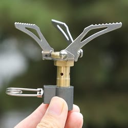 ultra compact portable camping stove lightweight foldable mini gas burner
