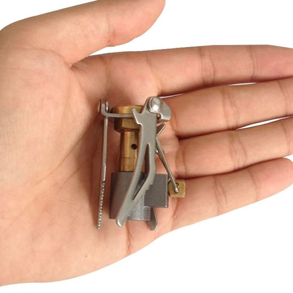 Ultra Compact Portable Camping Stove Lightweight Foldable Mini Gas Burner 1