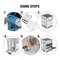 Portable Stove Foldable Wood Burning Camp Stove For Outdoor Cooking Hiking Survival 5