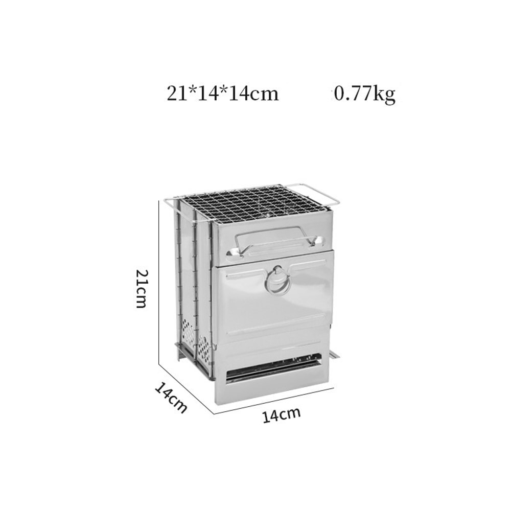 Portable Stove Foldable Wood Burning Camp Stove For Outdoor Cooking Hiking Survival 4