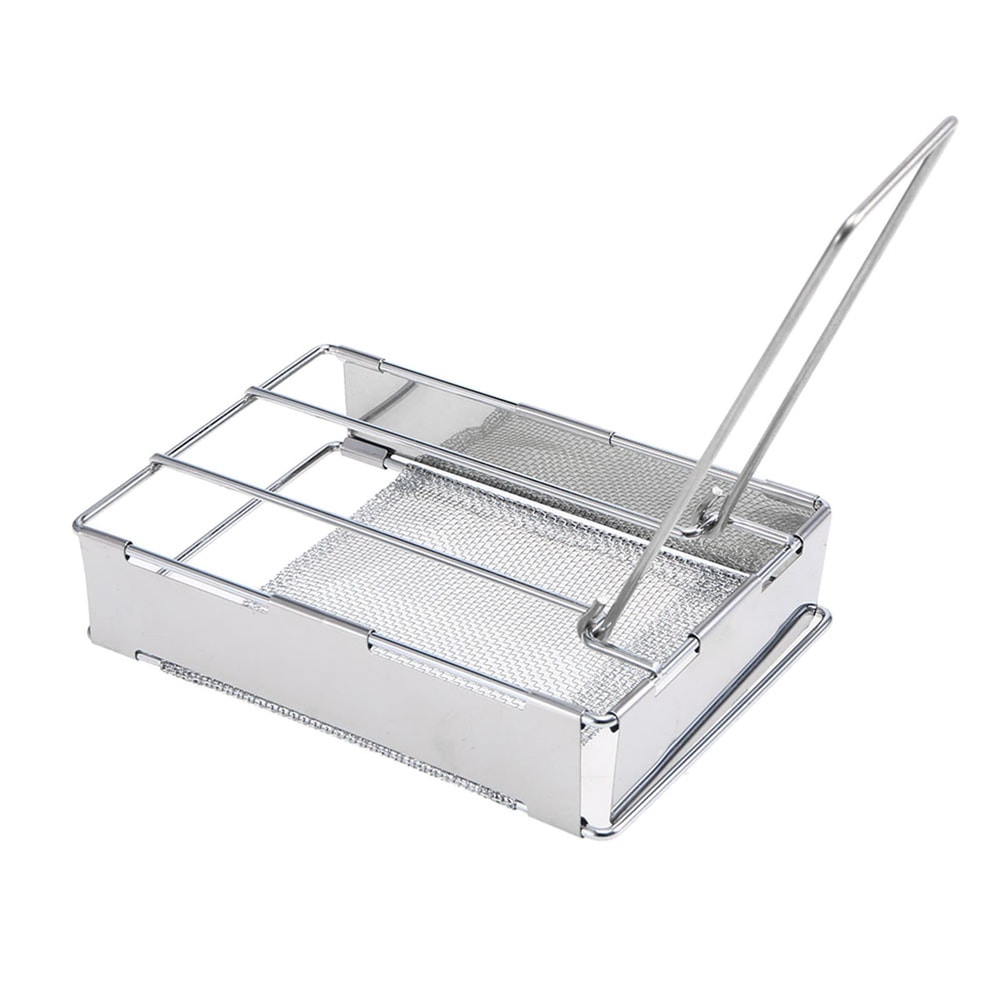 Bread Toaster Foldable Stainless Steel Backpacking Grill Rack