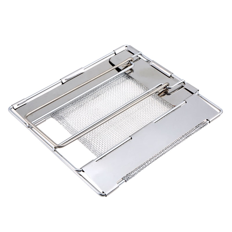 Bread Toaster Foldable Stainless Steel Backpacking Grill Rack