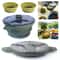 Collapsible Cookware Set with Silicone Folding Pot and Bowls for Hiking Backpacking