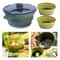 Collapsible Cookware Set with Silicone Folding Pot and Bowls for Hiking Backpacking