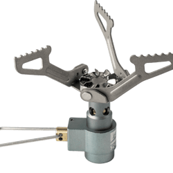 titanium pocket camping stove ultra light folding burner for backpacking hiking